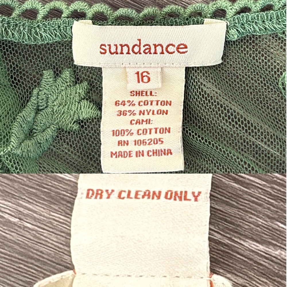 Sundance Green Lace Midi Dress - Picture 9 of 10